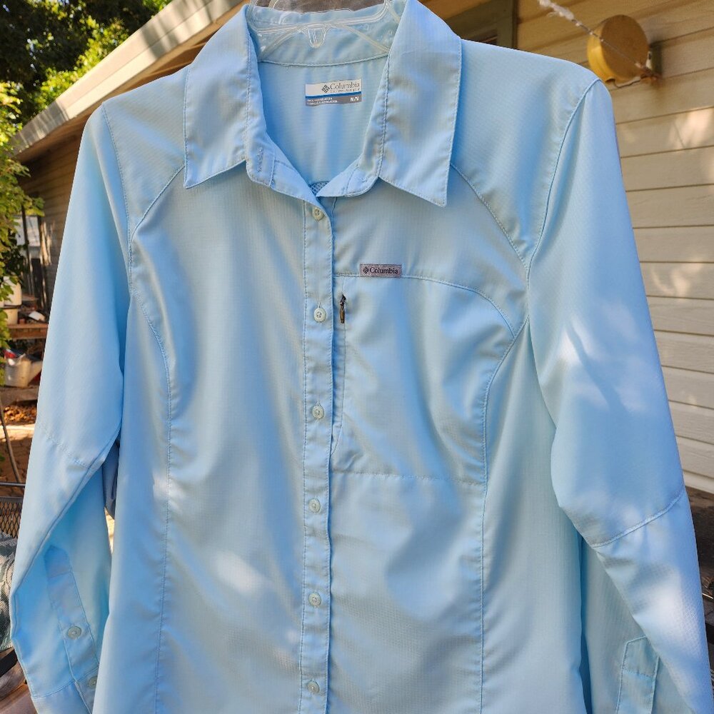Columbia PFG Tamiami II Long-Sleeve Shirt for Ladies - Light Blue- M